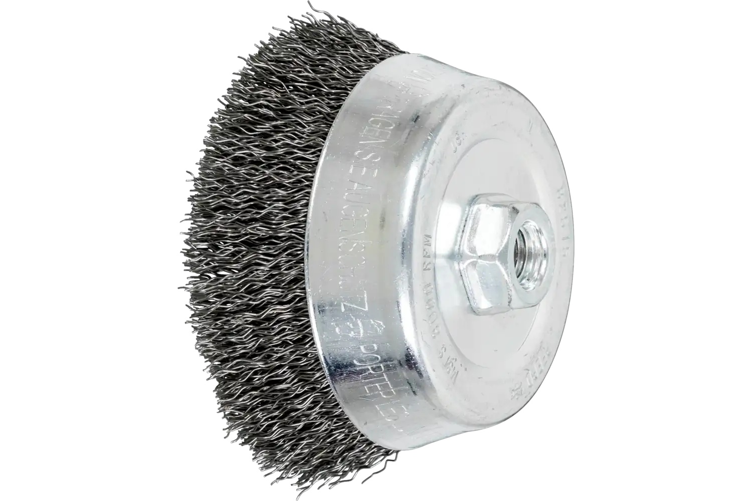 Picture of Pferd Crimped Wire Cup Brush 5" Dia. .020 Carbon Steel 5/8-11 Thread